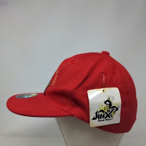 International Masons Snapback Hat Red One Size Embroidered W/Tags Jinx - Picture 3 of 9